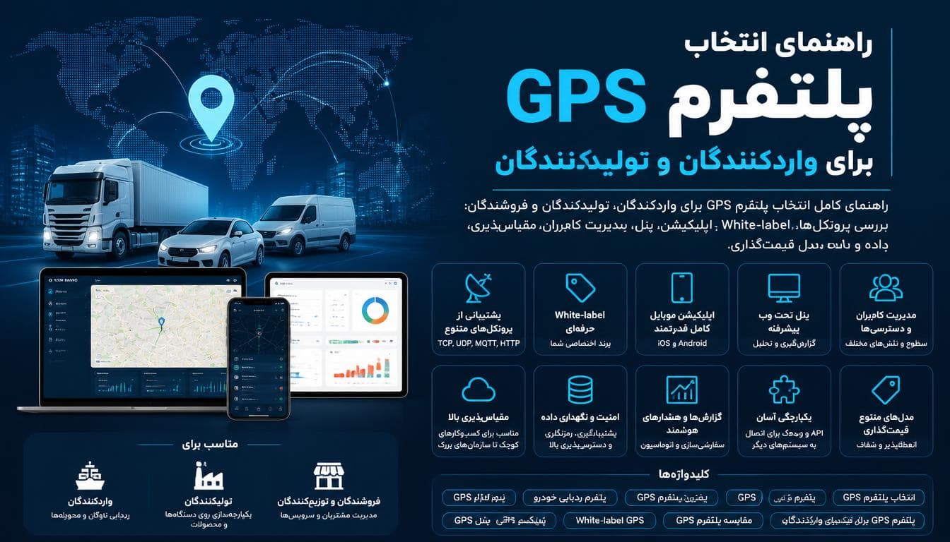 راهنمای انتخاب پلتفرم GPS برای واردکنندگان و تولیدکنندگان